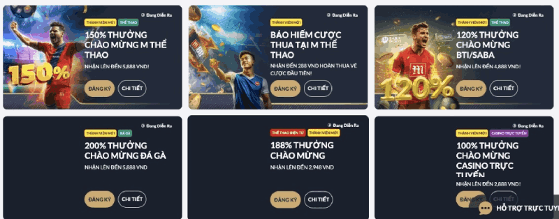 nhà cái tặng tiền M88