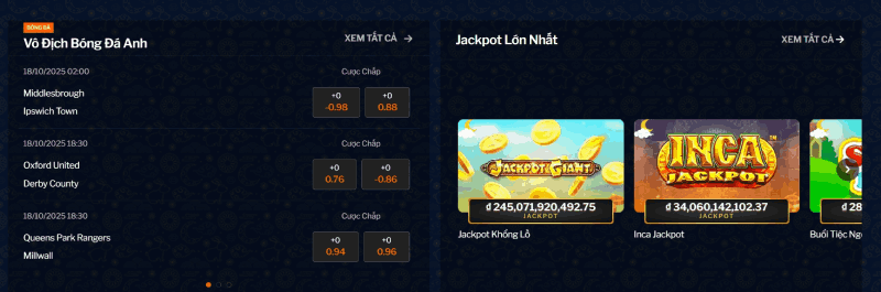 các trò chơi tại 188BET