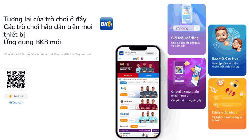 ứng dụng BK8